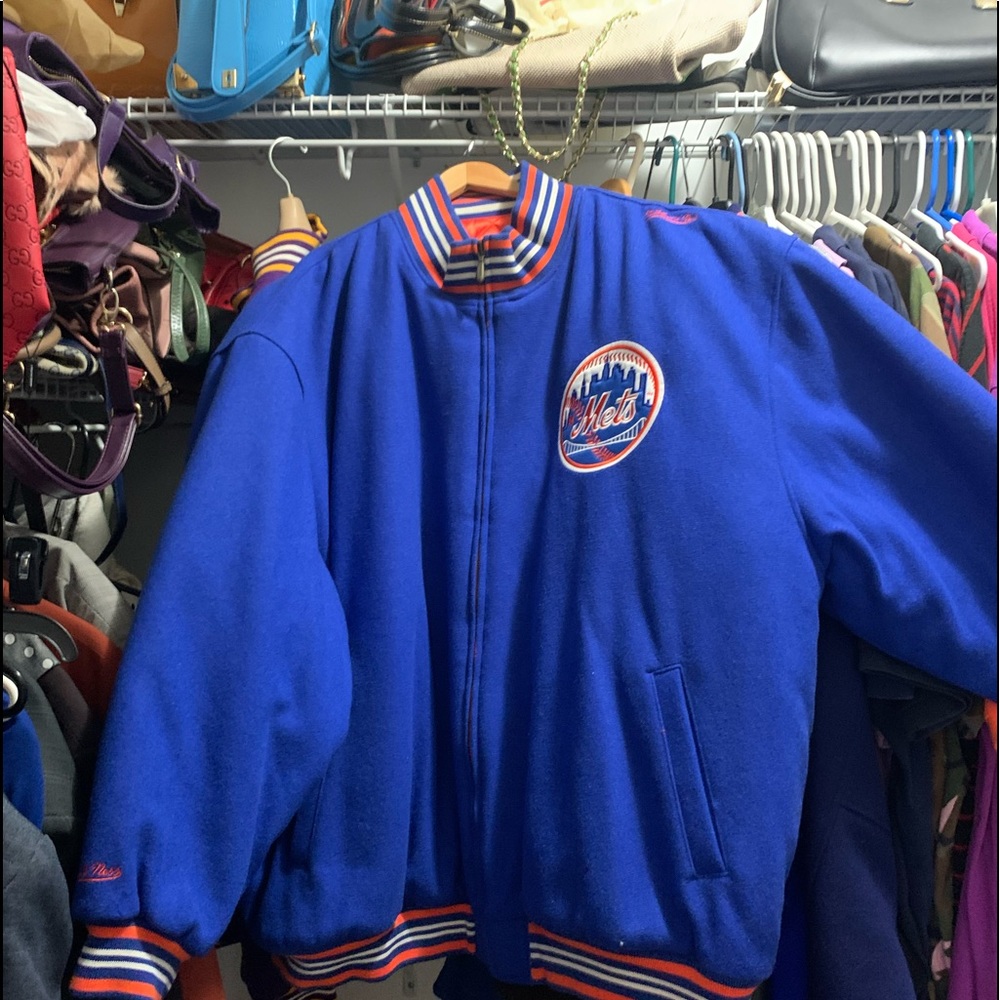 METS reversible Mitchell&Ness wool jacket. New never worn.